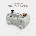 Load image into Gallery viewer, Busy Board Toy Truck Set for 3+ in Sage

