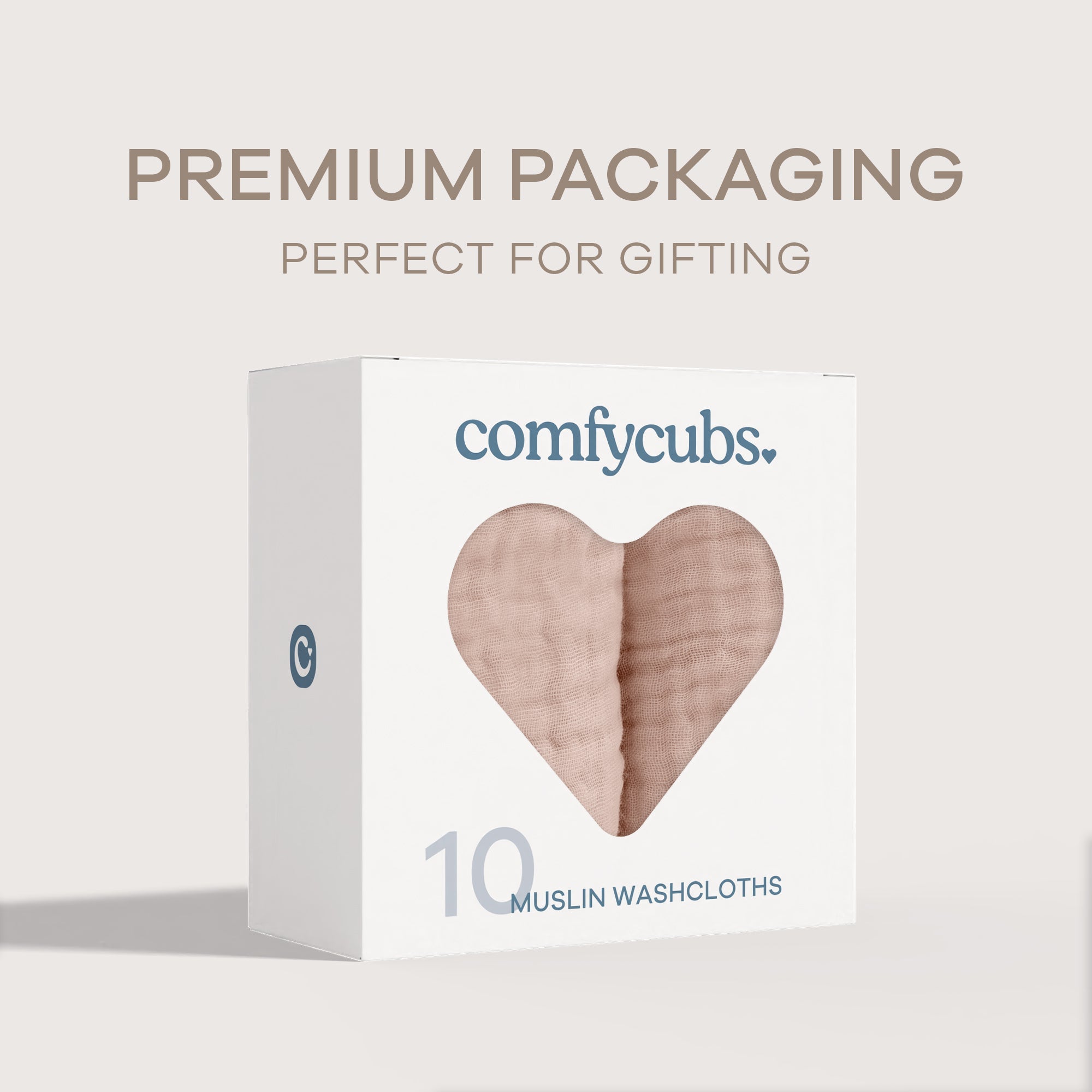 Muslin Washcloths in Blush