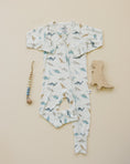 Load image into Gallery viewer, Snugglesaurus Bamboo Zippy Pajamas *9-12 months left
