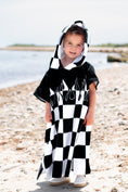 Load image into Gallery viewer, Checker Flame Hooded Towel
