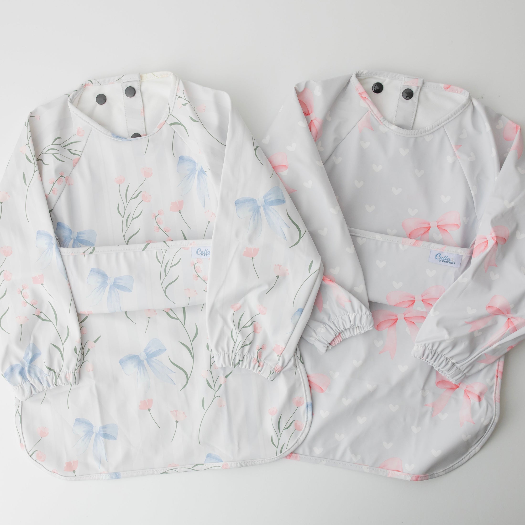 The Grayson Long Sleeve Bib - Fancy Floral