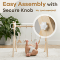 Load image into Gallery viewer, Baby Play Gym in Natural Wood
