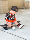 Load image into Gallery viewer, Orange and Black Check
