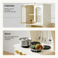 Load image into Gallery viewer, Tiny Land® Wooden Play Kitchen with Storage for Creative Toddlers
