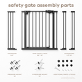 Load image into Gallery viewer, Baby Safety Gate in Black
