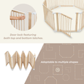 Load image into Gallery viewer, Playpen for Toddler and Babies in Natural Wood
