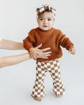 Load image into Gallery viewer, Checkered Flare Pants | Copper
