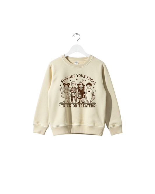 Support Your Local Trick or Treater Kids Sweatshirt