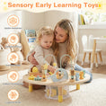 Load image into Gallery viewer, 7-in-1 Toddler Activity Table Montessori Sensory Toy for 12 Month+ Wooden Musical Play Table
