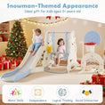 Load image into Gallery viewer, 7 in 1 Toddler Slide and Swing Set with Height Adjustable Swing and Basketball Hoop

