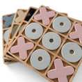 Load image into Gallery viewer, Silicone & Beechwood Tic Tac Toe
