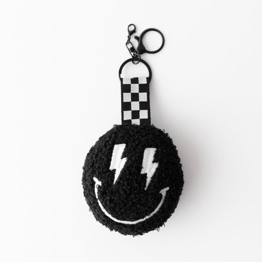 Black Smiley Keychain