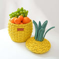 Load image into Gallery viewer, Pineapple Storage Basket Small - Yellow
