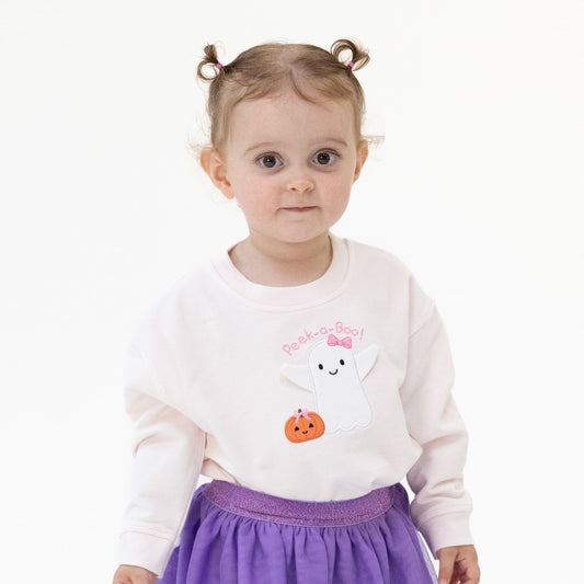Ghosts - Pink Drop Sleeve Sweatshirt