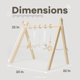 Load image into Gallery viewer, Baby Play Gym in Natural Wood

