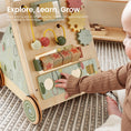 Load image into Gallery viewer, Tiny Land® Sage Green Wooden Baby Walker
