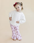 Load image into Gallery viewer, Checkered Candy Cane Flare Pants | Pink
