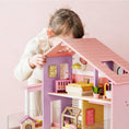 Load image into Gallery viewer, Tiny Land® Sweetwood Edge Dollhouse - Green & Pink
