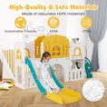 Load image into Gallery viewer, All-in-1 Toddler Slide Playset Playground with Tunnel and Ladder and Basketball

