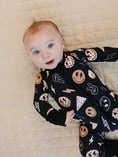 Load image into Gallery viewer, Bamboo Zip Romper | Rad Vibes
