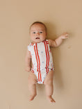 Load image into Gallery viewer, Stars & Stripes Henley Bamboo Romper
