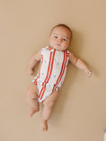 Load image into Gallery viewer, Stars & Stripes Henley Bamboo Romper
