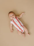 Load image into Gallery viewer, Stars & Stripes Henley Bamboo Romper
