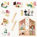Load image into Gallery viewer, Tiny Land® Sweetwood Pegasus Dollhouse & Wooden Dollhouse Dolls
