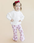 Load image into Gallery viewer, Checkered Candy Cane Flare Pants | Pink
