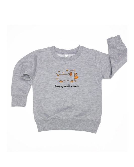 Happy HalloWEENIE Weenie Dog Kids Tee or Sweatshirt