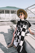Load image into Gallery viewer, Checker Flame Hooded Towel
