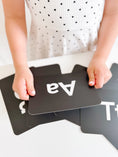Load image into Gallery viewer, Black and White Letter Flashcards
