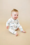 Load image into Gallery viewer, Snugglesaurus Bamboo Zippy Pajamas *9-12 months left
