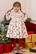 Load image into Gallery viewer, Anastasia Christmas Smocked Dress
