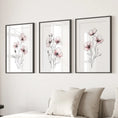 Load image into Gallery viewer, Floral Minimalist Art Posters. 3 Piece Wall Decor
