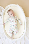 Load image into Gallery viewer, Tied with a Bow Christmas Bamboo Zippy Pajamas
