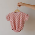 Load image into Gallery viewer, Terry T-Shirt Romper | Sea Pink
