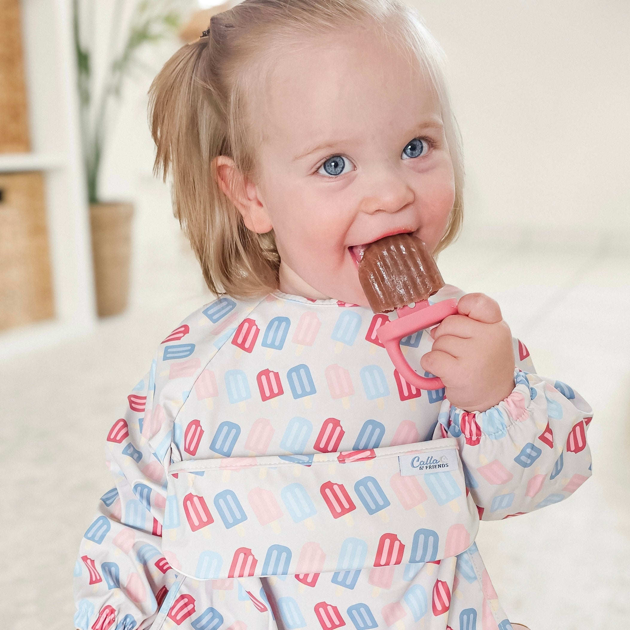 The Grayson Long Sleeve Bib - Popsicles