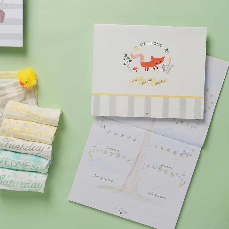WOODLAND LITTLE ONE Baby's First Year Keepsake Calendar