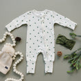 Load image into Gallery viewer, Tiny Trees Ribbed Bamboo Zippy Pajamas
