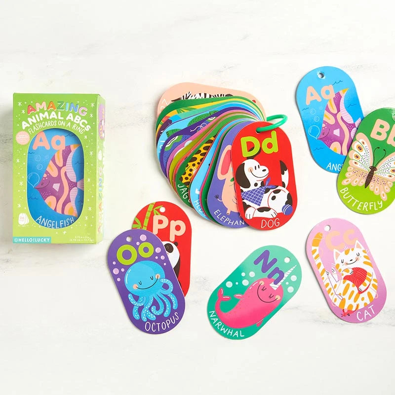 HELLO!LUCKY Amazing Animal ABC Flash Cards