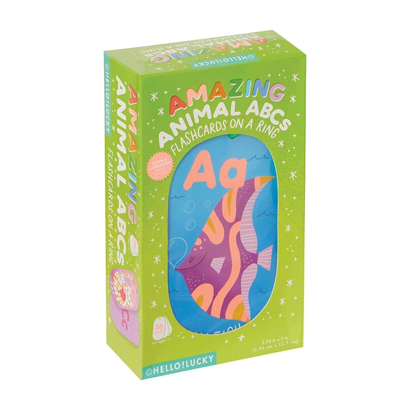 HELLO!LUCKY Amazing Animal ABC Flash Cards