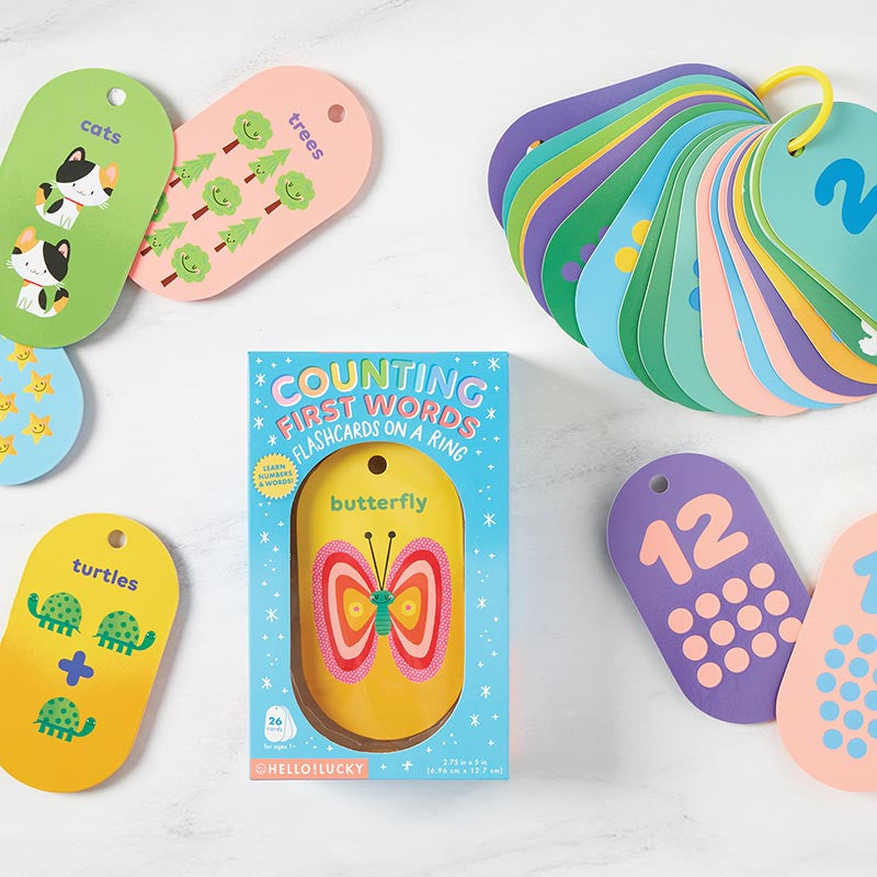 HELLO!LUCKY Counting First Words Flash Cards