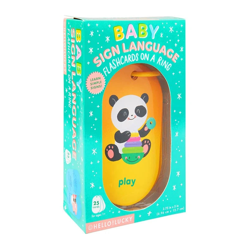 HELLO!LUCKY Baby's First Words Sign Language Flash Cards