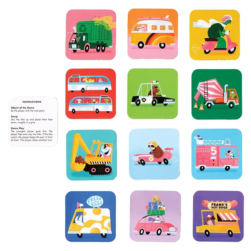 HELLO!LUCKY Vroom Vroom Matching Game