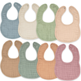 Load image into Gallery viewer, Muslin Bibs in Multicolor
