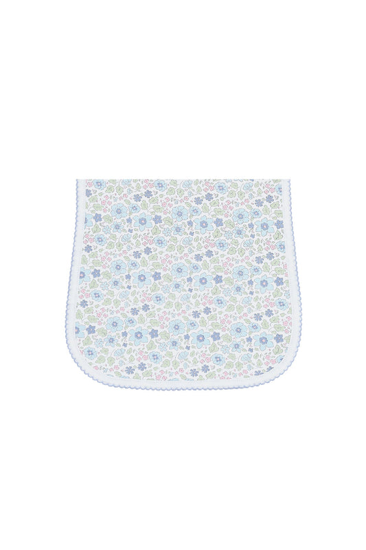 Blue Meadow Burp Cloth