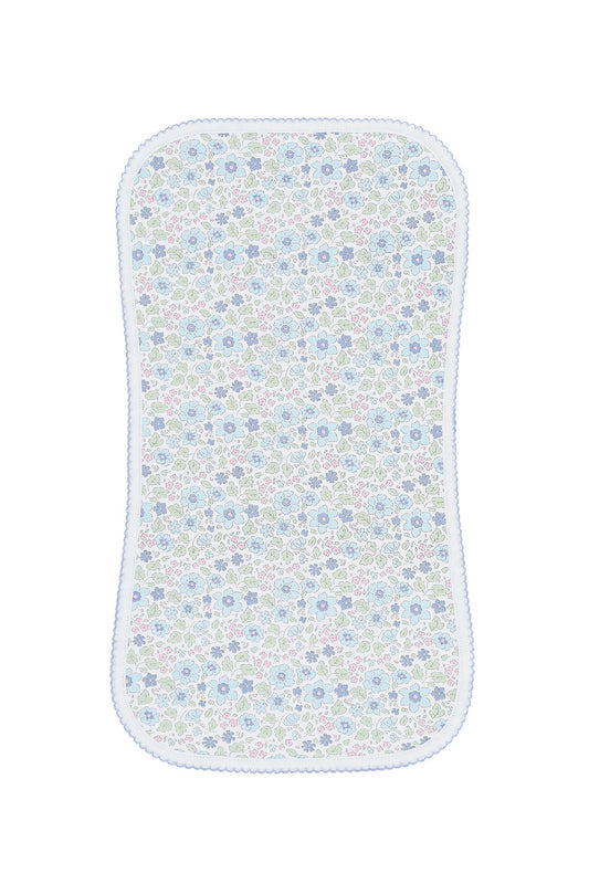 Blue Meadow Burp Cloth
