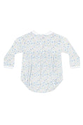 Load image into Gallery viewer, Blue Meadow Smocked Bubble LS
