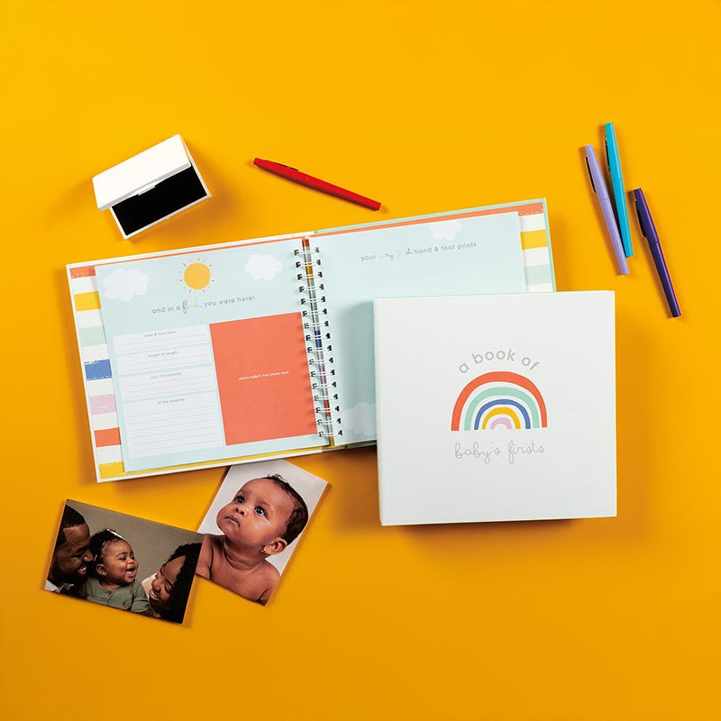 Rainbow Memory Book With Ink Pad